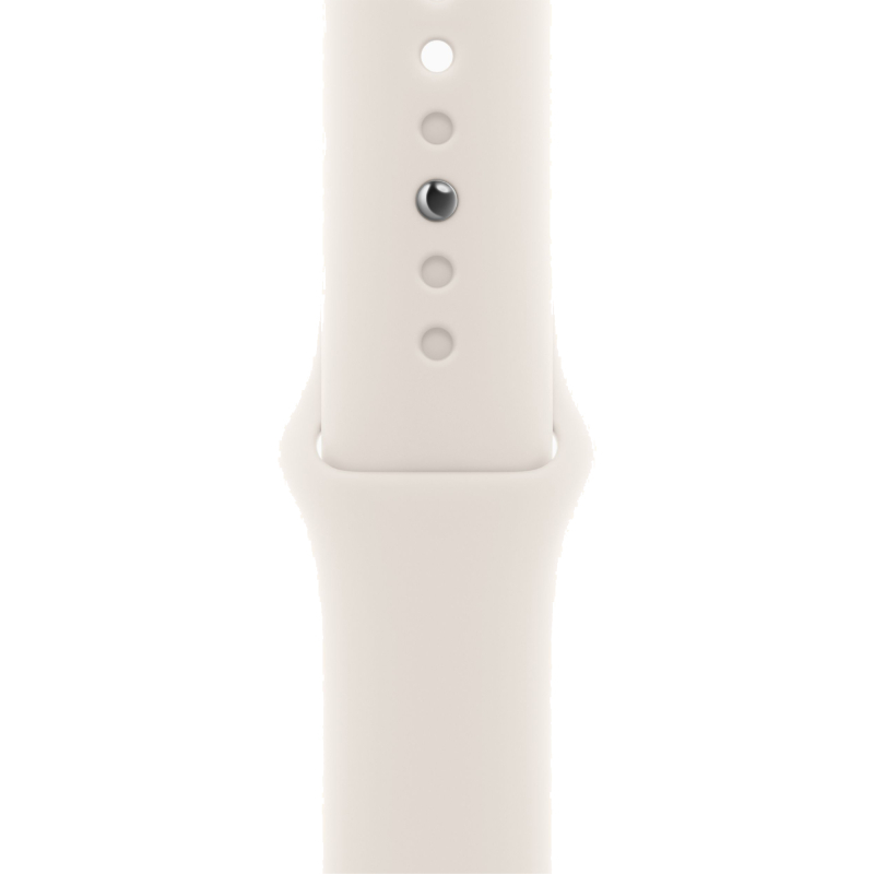 Apple Watch SE 2024, 40 мм, корпус из алюминия цвета «сияющая звезда», спортивный ремешок цвета «сия